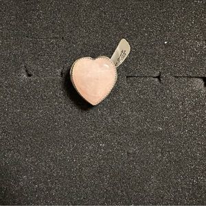 M&S Rose Quartz heart ring